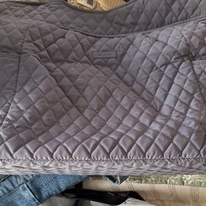 Vera Bradley Quilted Gray Shoulder Bag